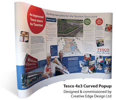 Curved Popup Displays