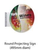 Round Projecting Signs